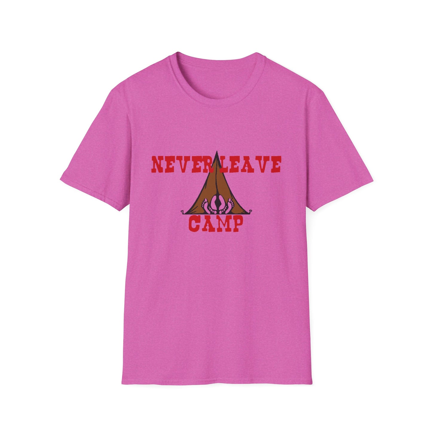 Never Leave Camp Unisex Softstyle T-Shirt