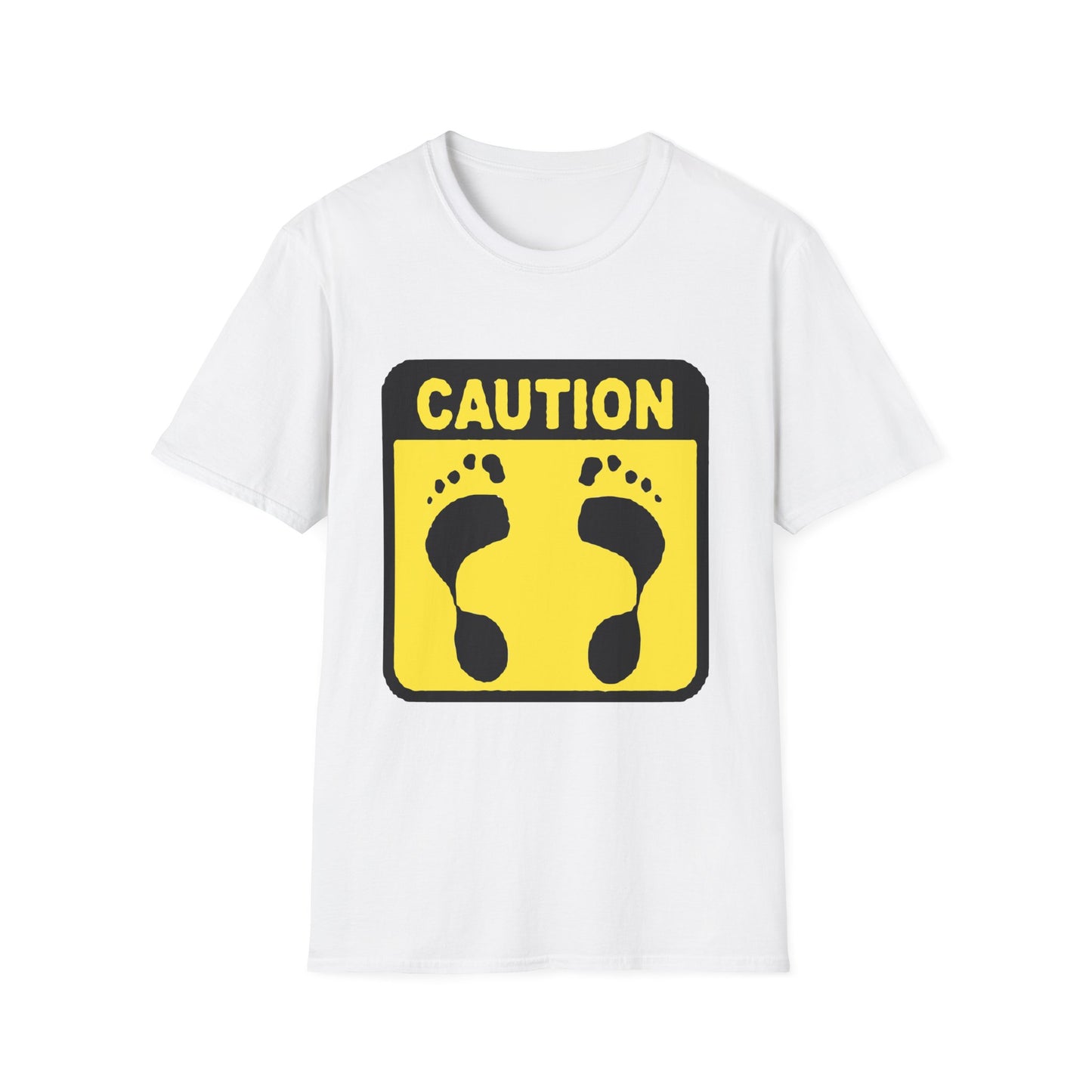 Caution Hasher Unisex Softstyle T-Shirt