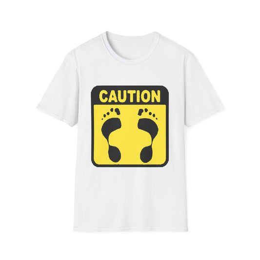 Caution Hasher Unisex Softstyle T-Shirt