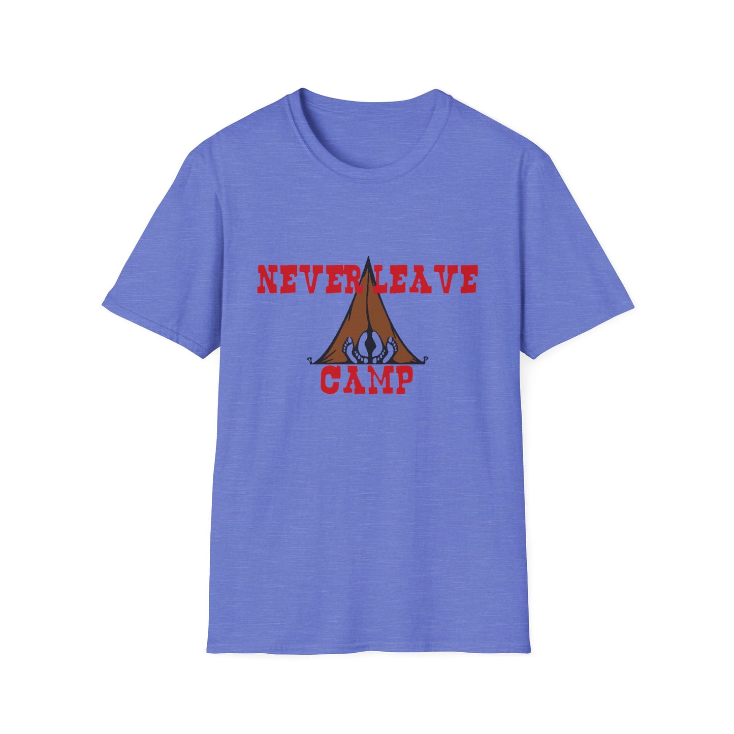 Never Leave Camp Unisex Softstyle T-Shirt