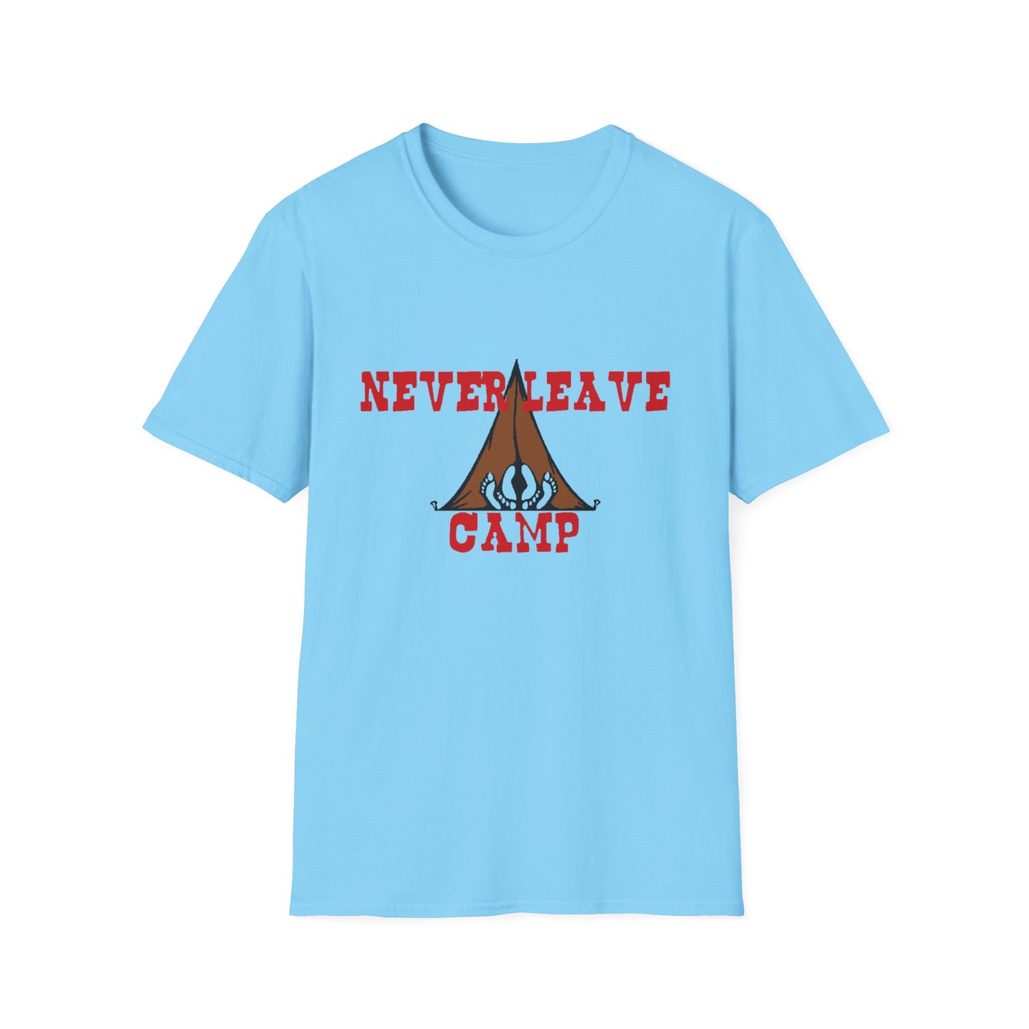 Never Leave Camp Unisex Softstyle T-Shirt