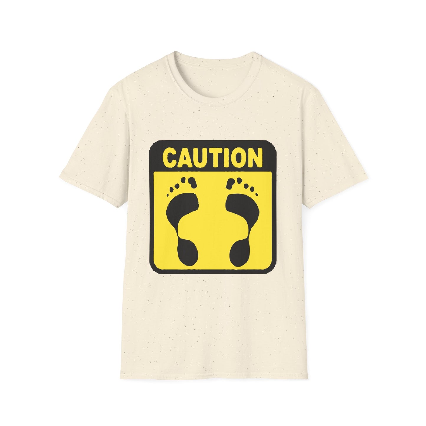 Caution Hasher Unisex Softstyle T-Shirt