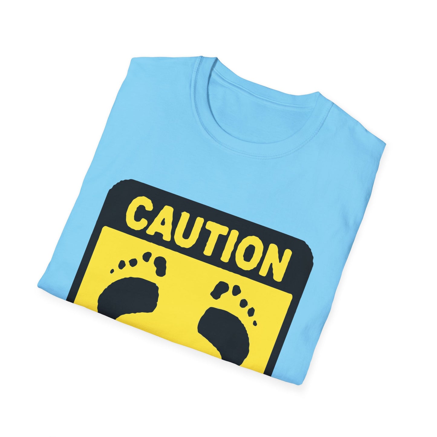 Caution Hasher Unisex Softstyle T-Shirt