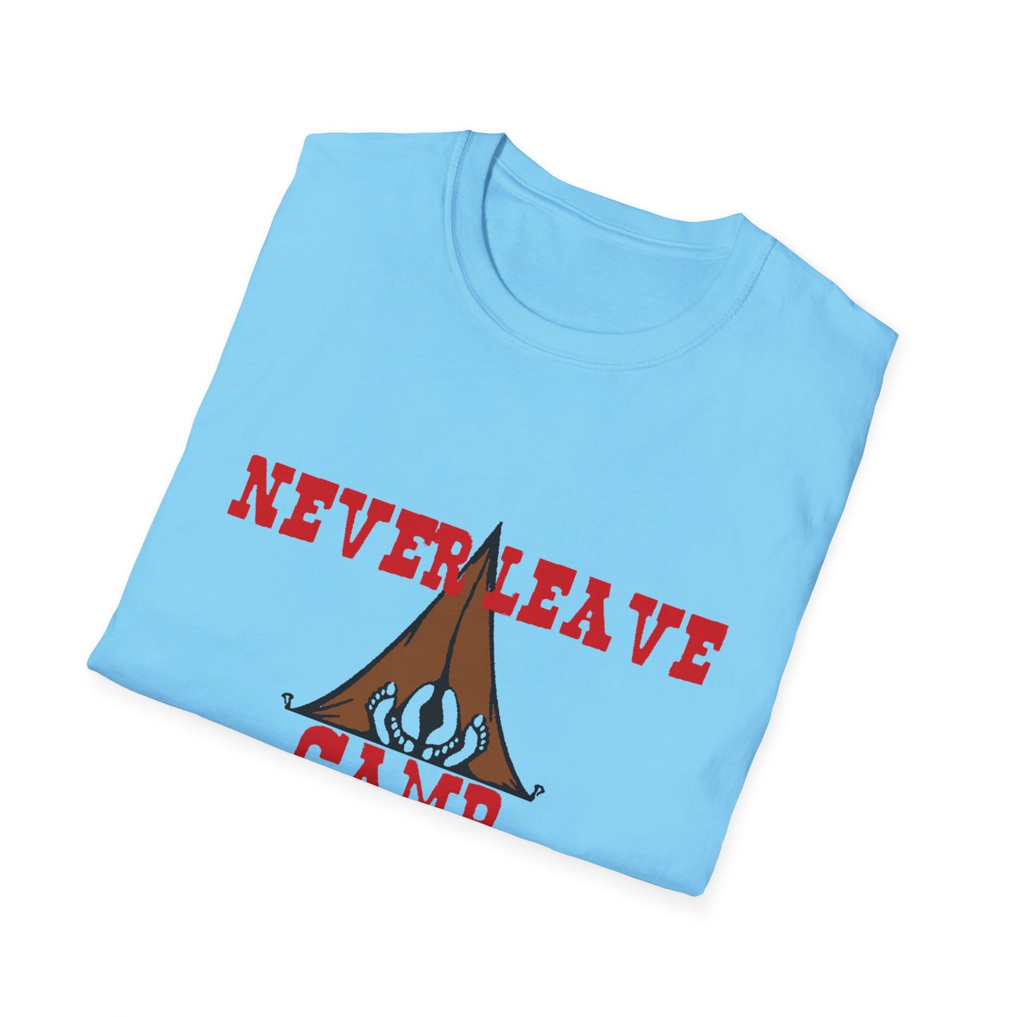 Never Leave Camp Unisex Softstyle T-Shirt