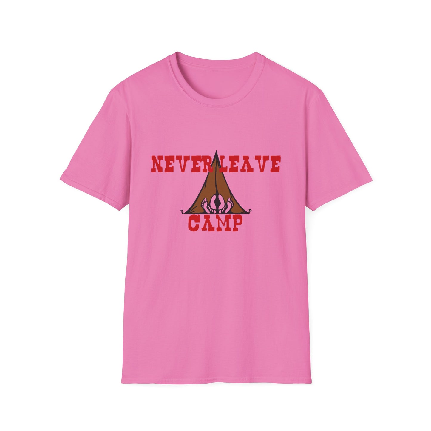 Never Leave Camp Unisex Softstyle T-Shirt