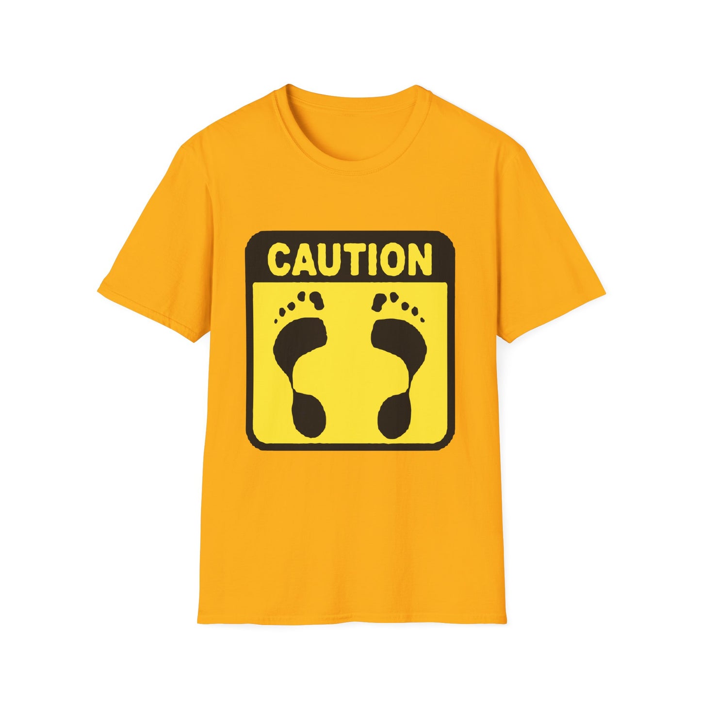 Caution Hasher Unisex Softstyle T-Shirt