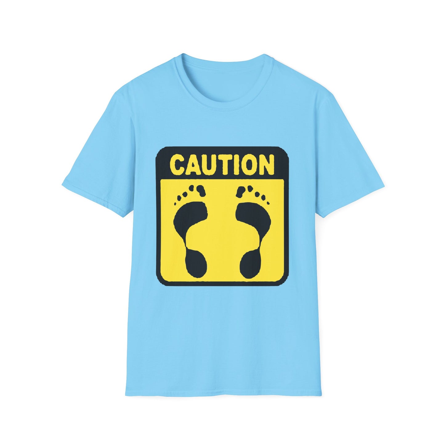 Caution Hasher Unisex Softstyle T-Shirt