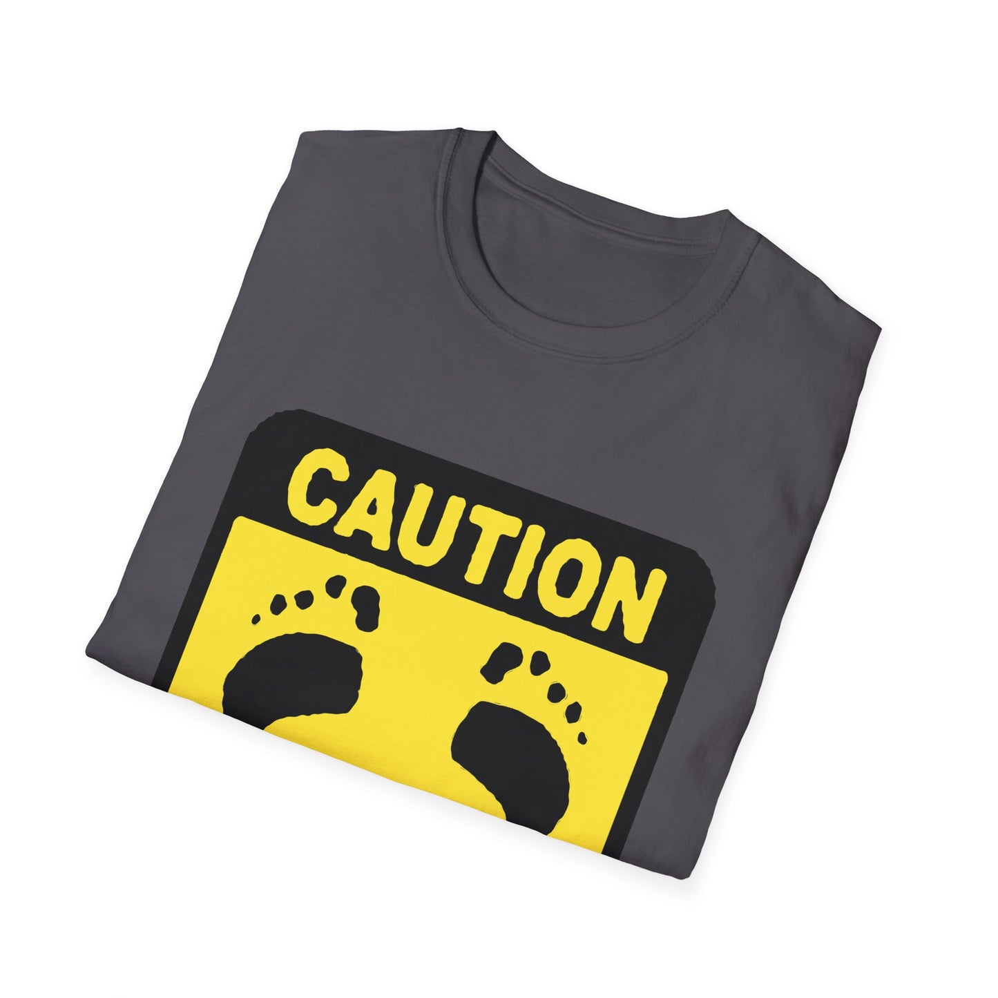 Caution Hasher Unisex Softstyle T-Shirt