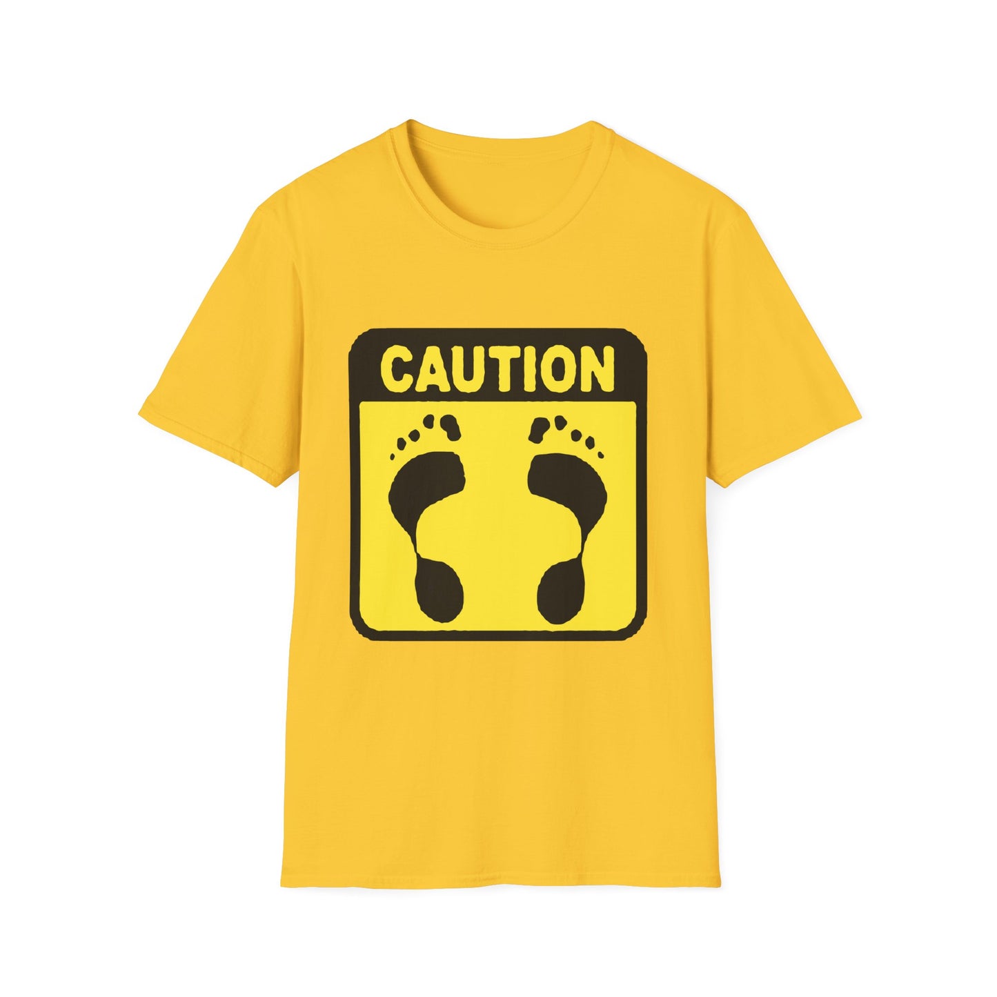 Caution Hasher Unisex Softstyle T-Shirt