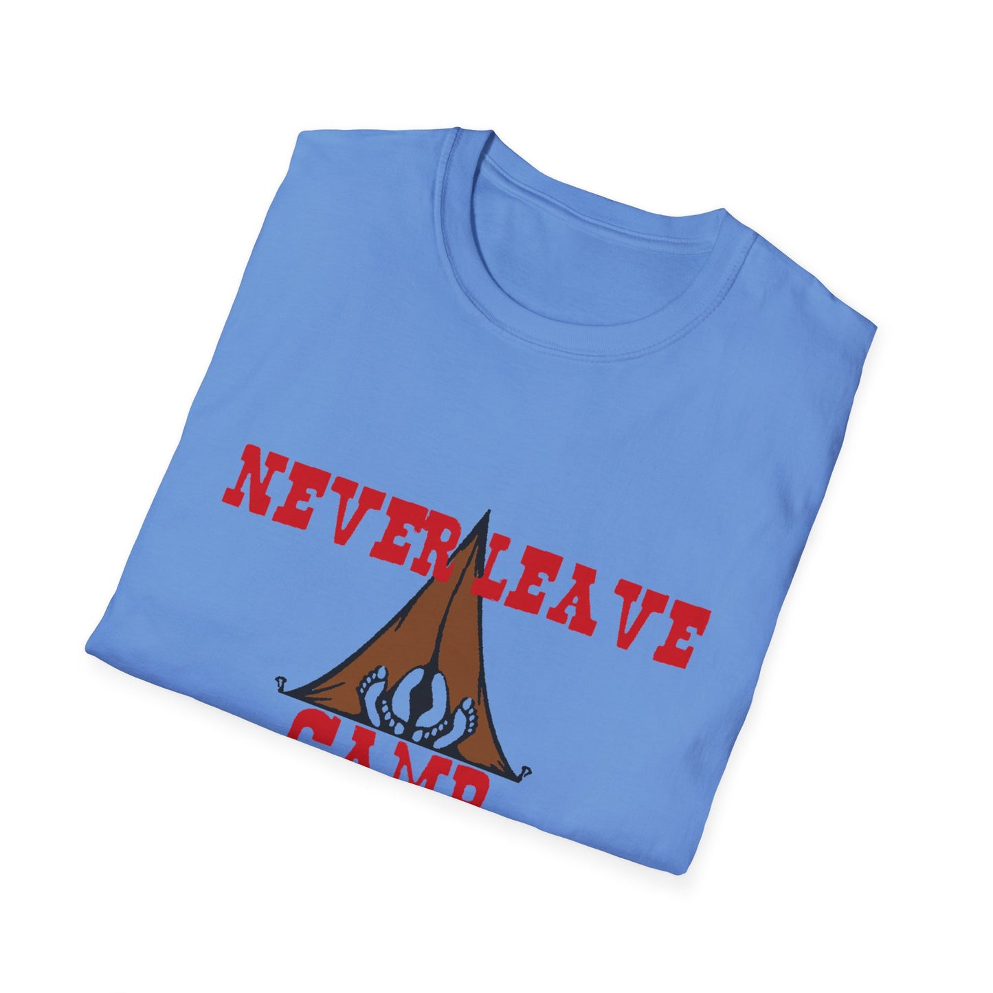 Never Leave Camp Unisex Softstyle T-Shirt