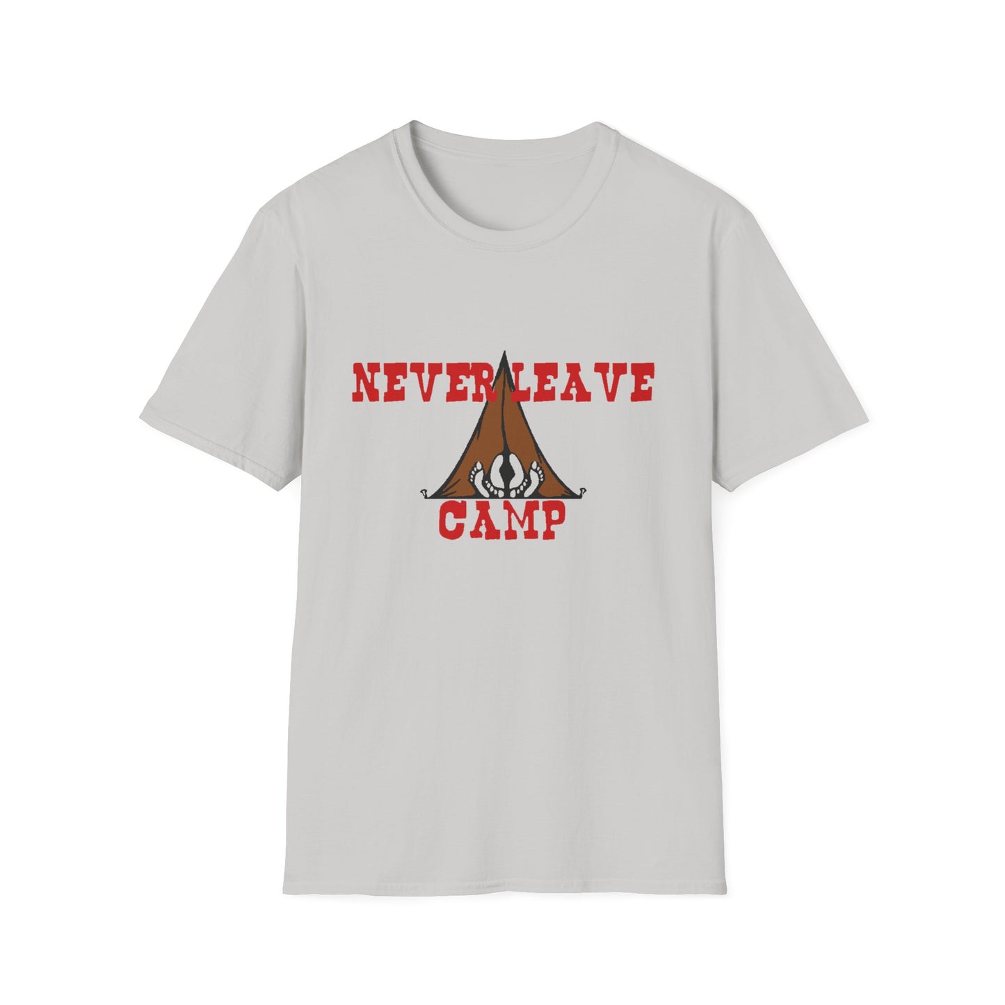 Never Leave Camp Unisex Softstyle T-Shirt