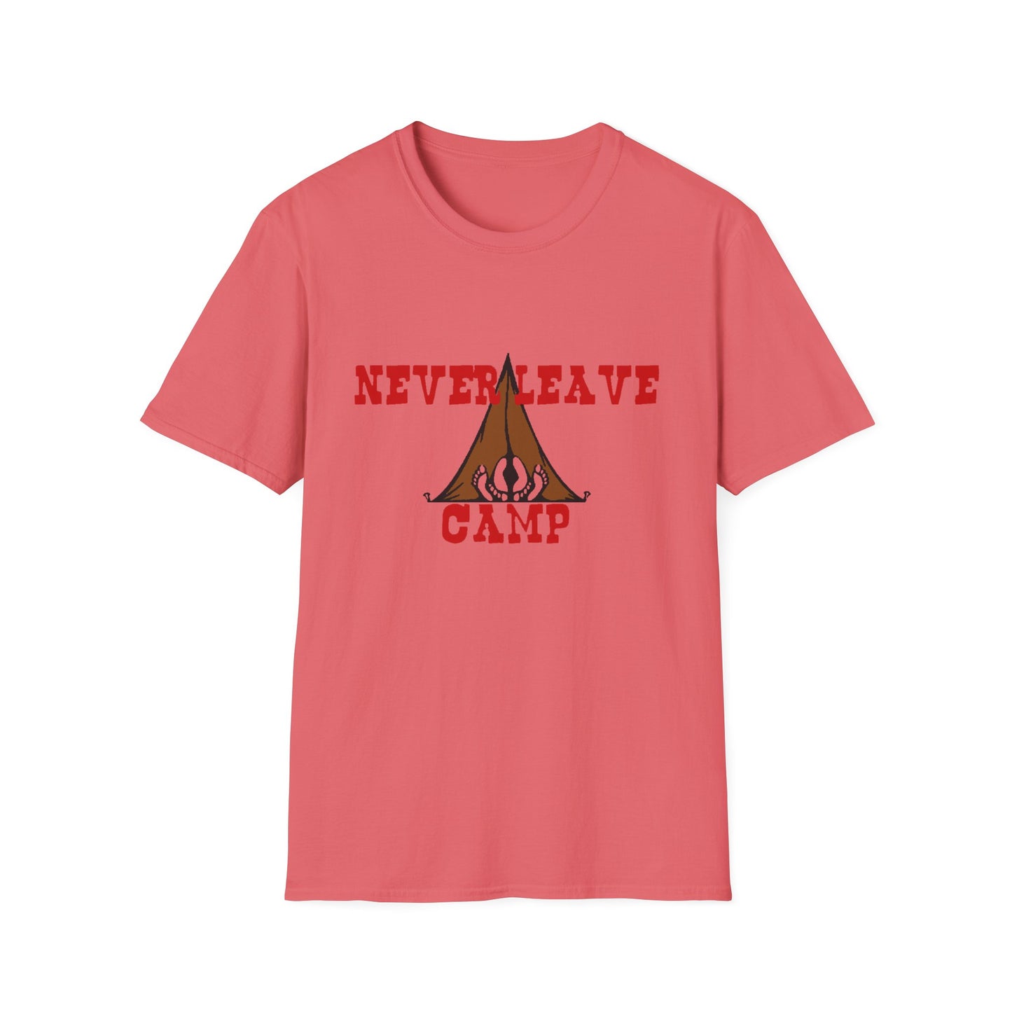 Never Leave Camp Unisex Softstyle T-Shirt