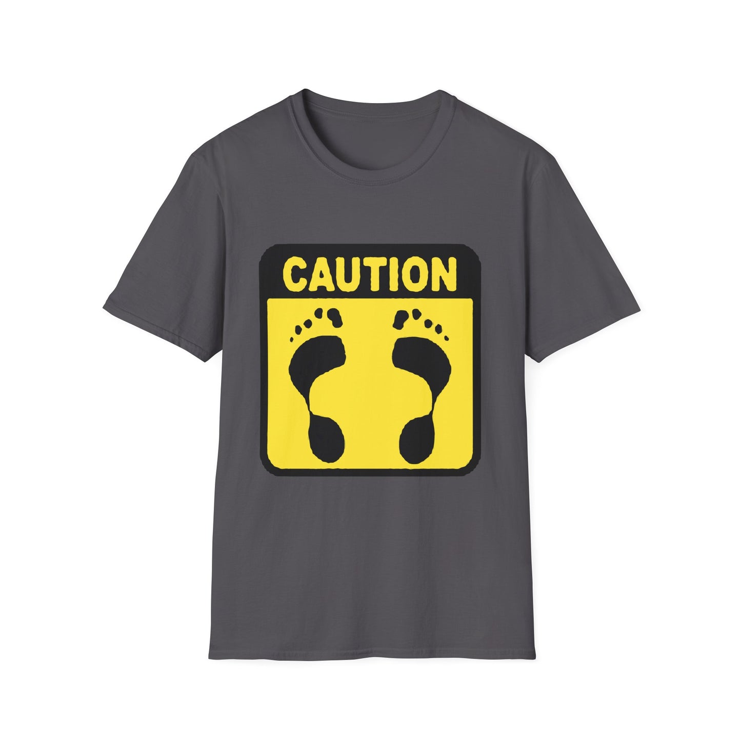 Caution Hasher Unisex Softstyle T-Shirt