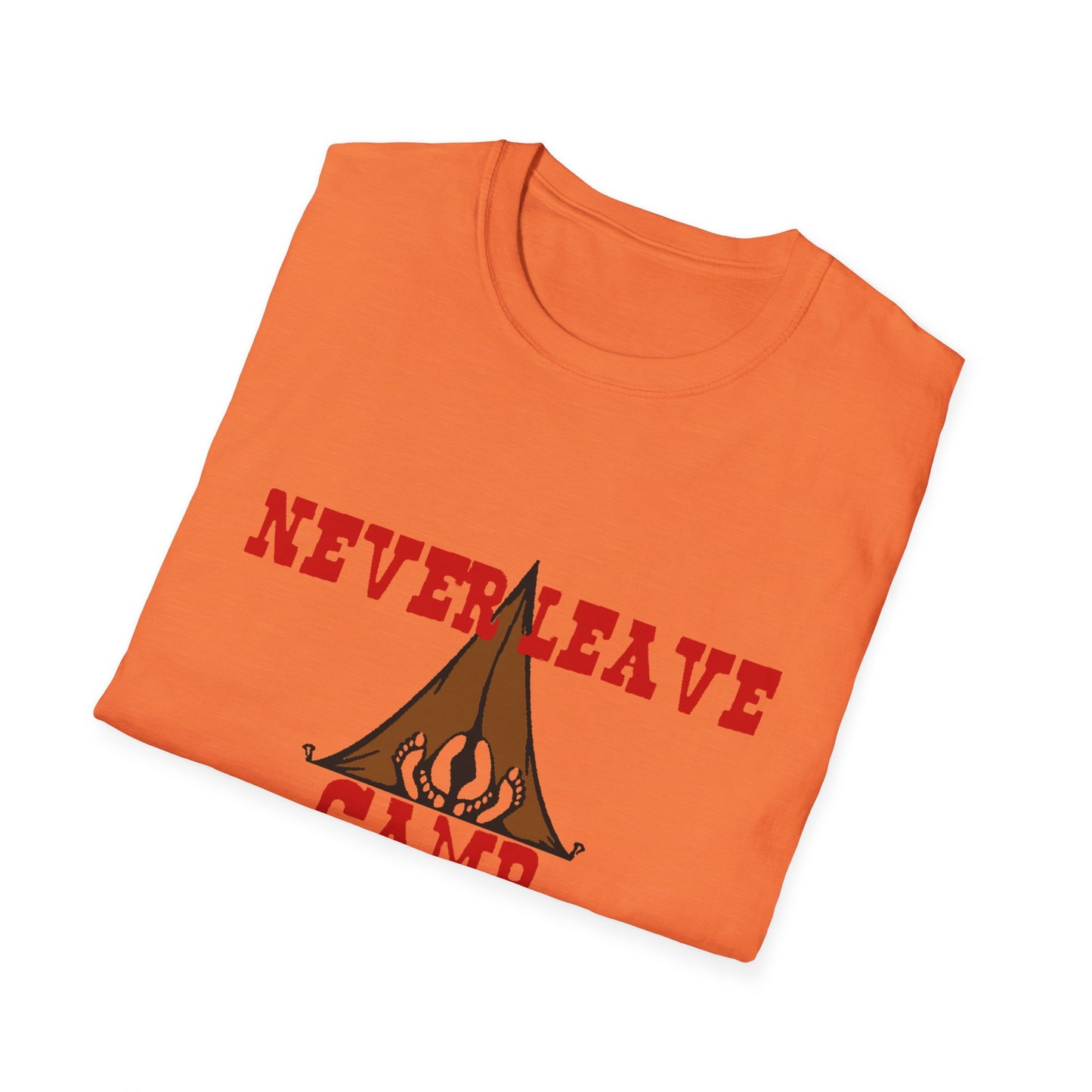 Never Leave Camp Unisex Softstyle T-Shirt