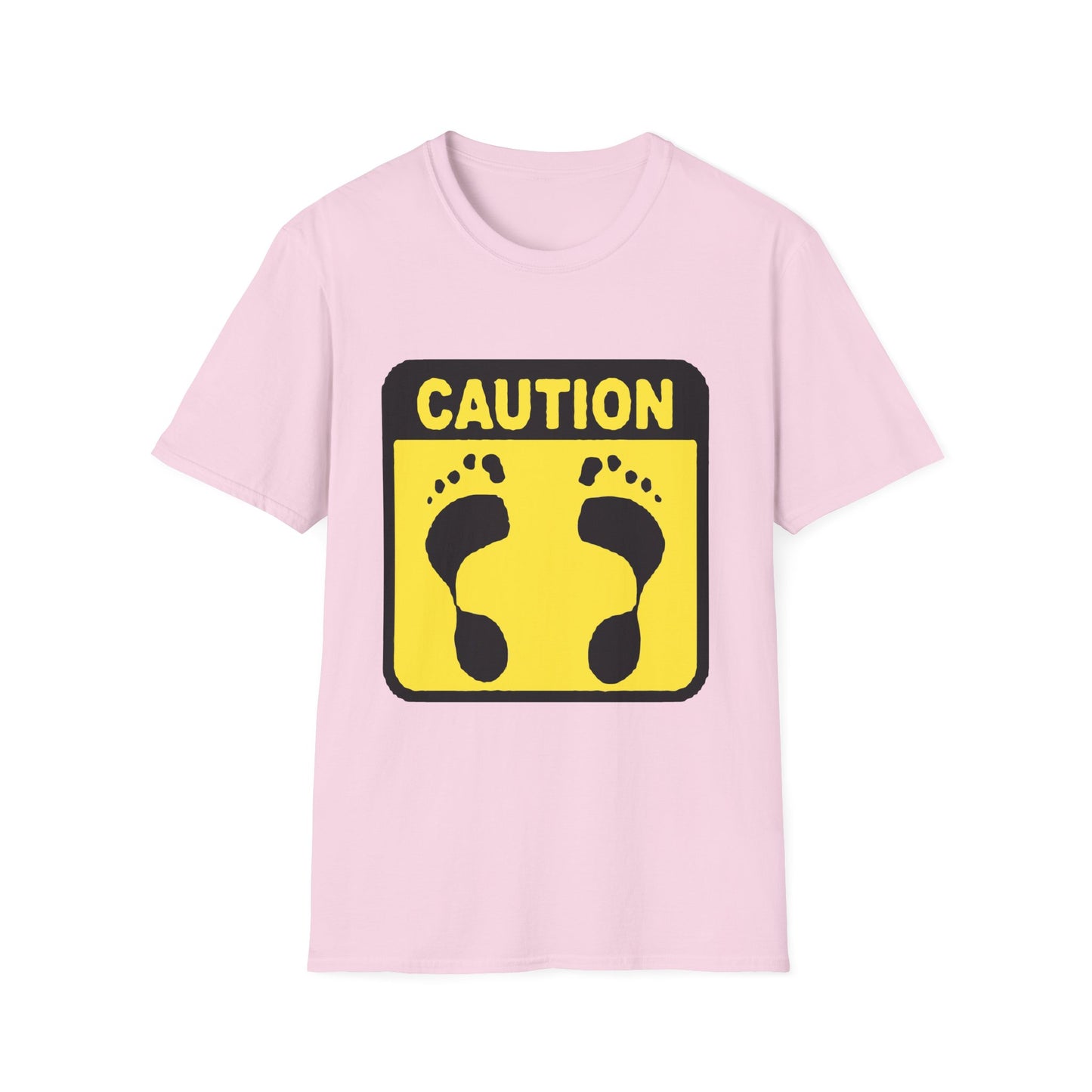 Caution Hasher Unisex Softstyle T-Shirt