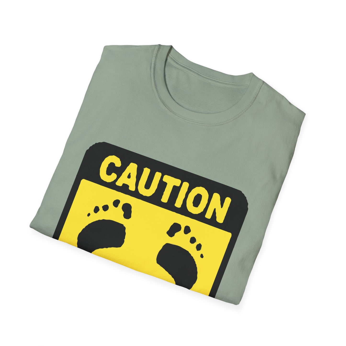 Caution Hasher Unisex Softstyle T-Shirt