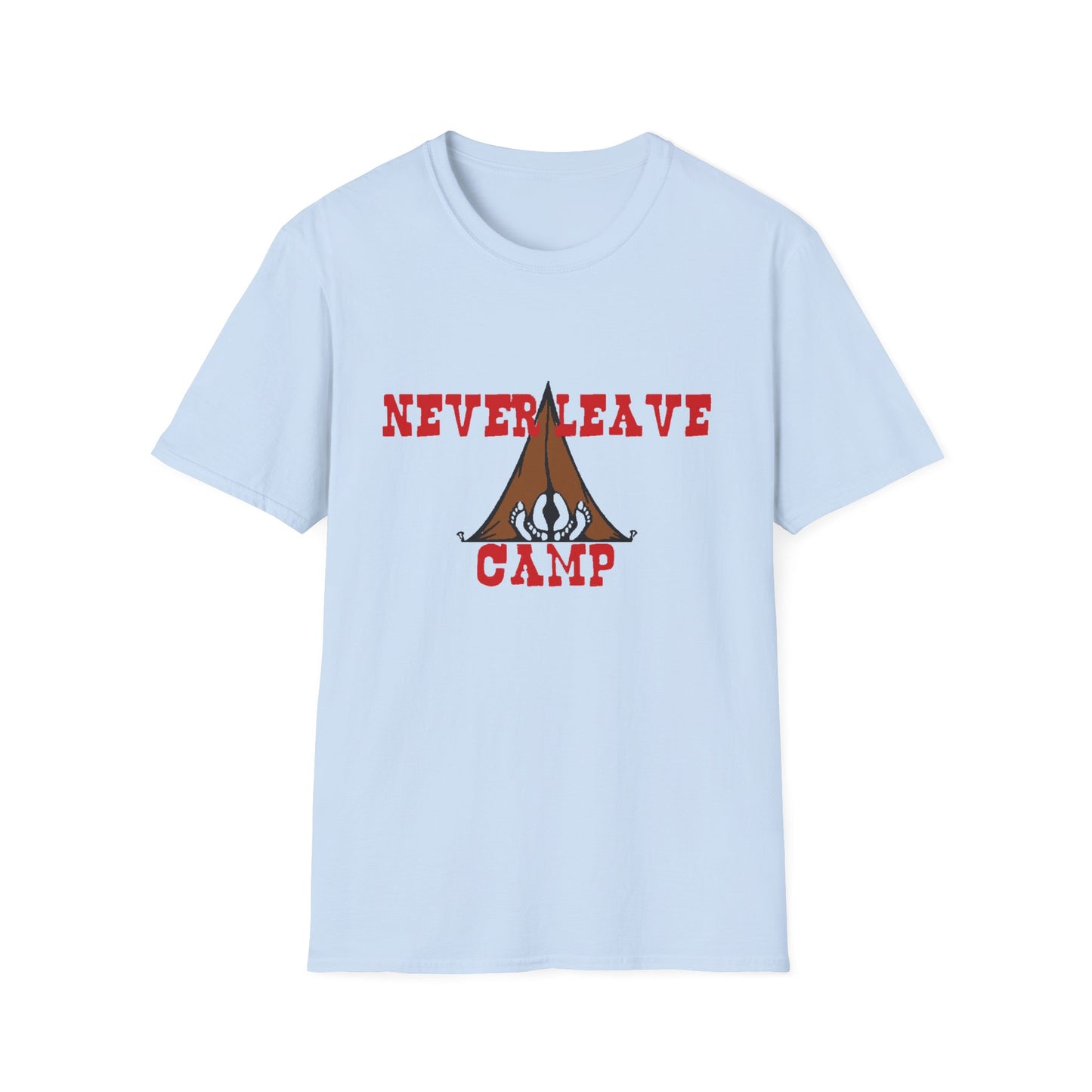 Never Leave Camp Unisex Softstyle T-Shirt