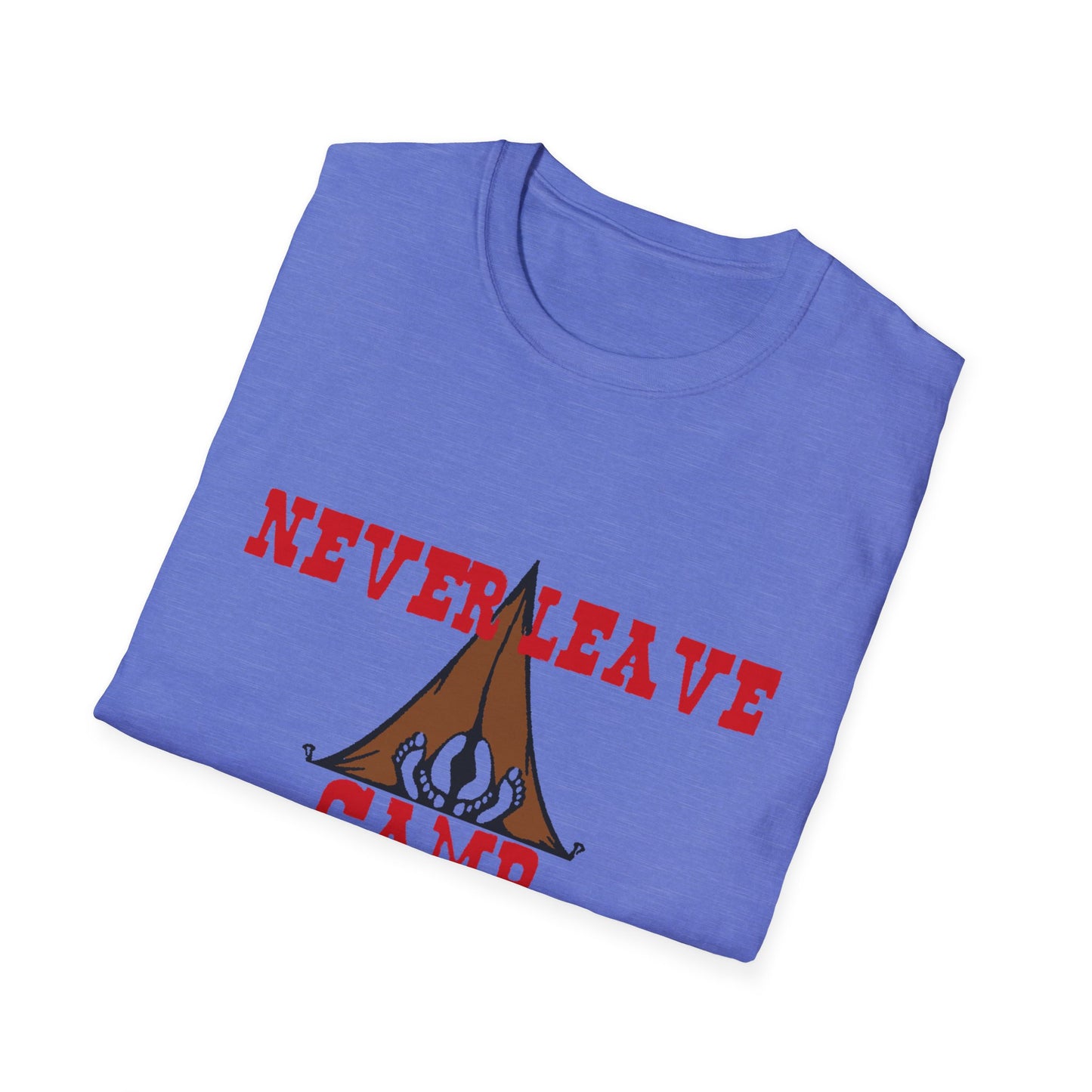 Never Leave Camp Unisex Softstyle T-Shirt