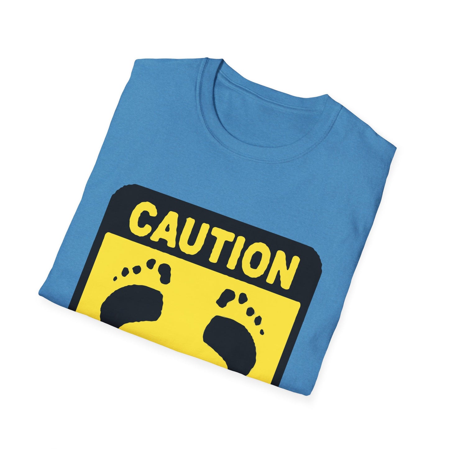 Caution Hasher Unisex Softstyle T-Shirt