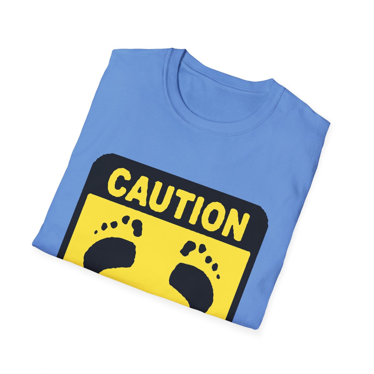 Caution Hasher Unisex Softstyle T-Shirt