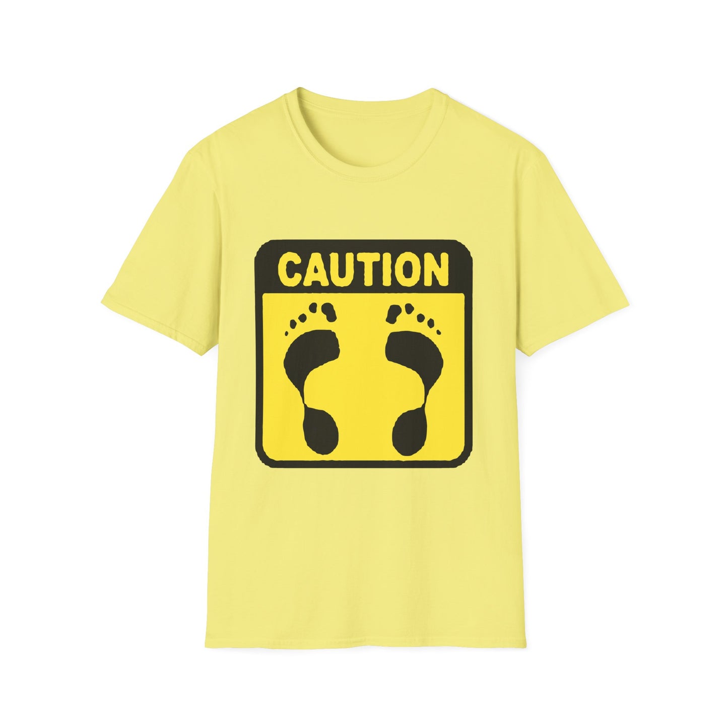 Caution Hasher Unisex Softstyle T-Shirt