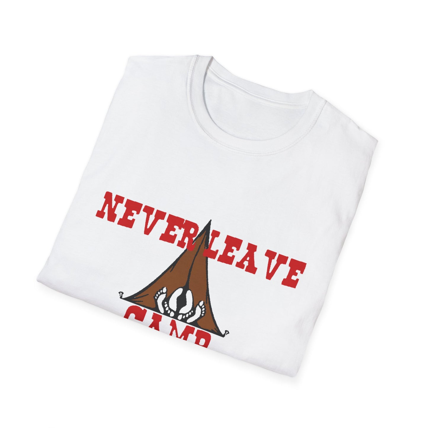 Never Leave Camp Unisex Softstyle T-Shirt